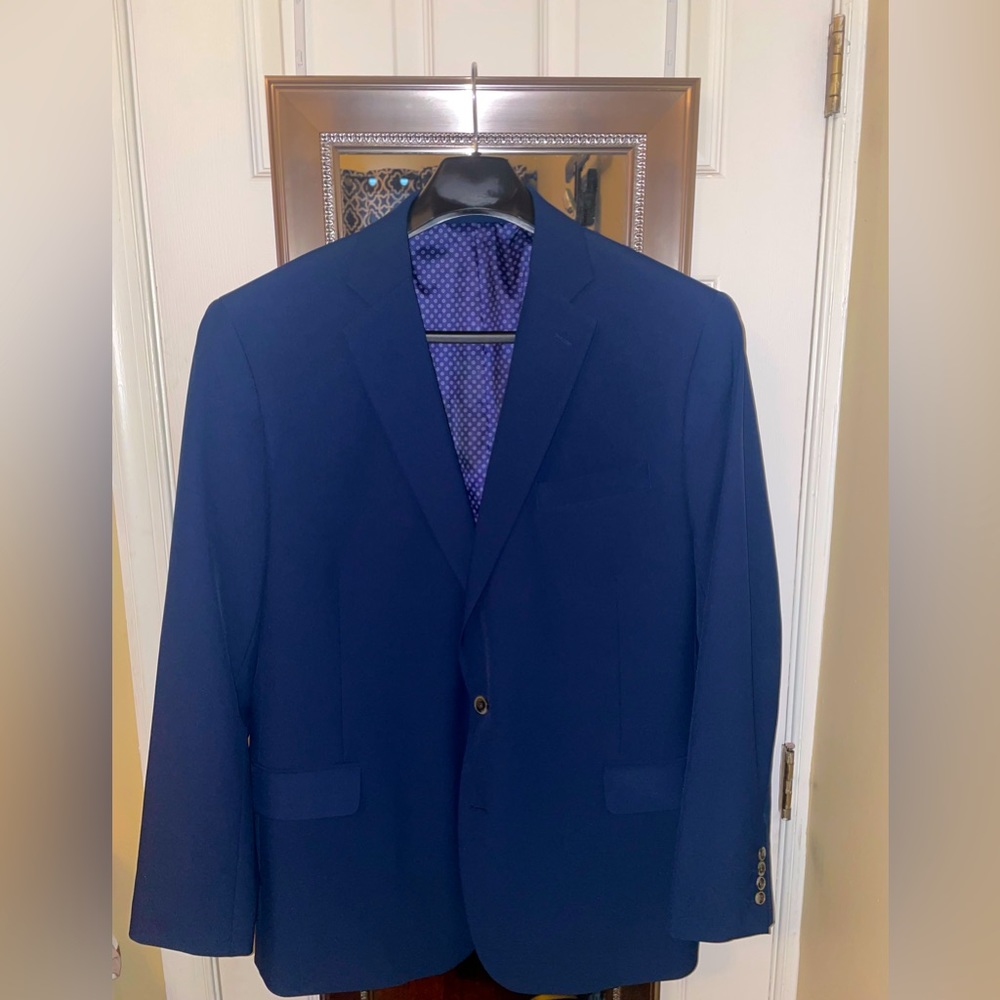 Navy Blue Stafford Performance Blazer